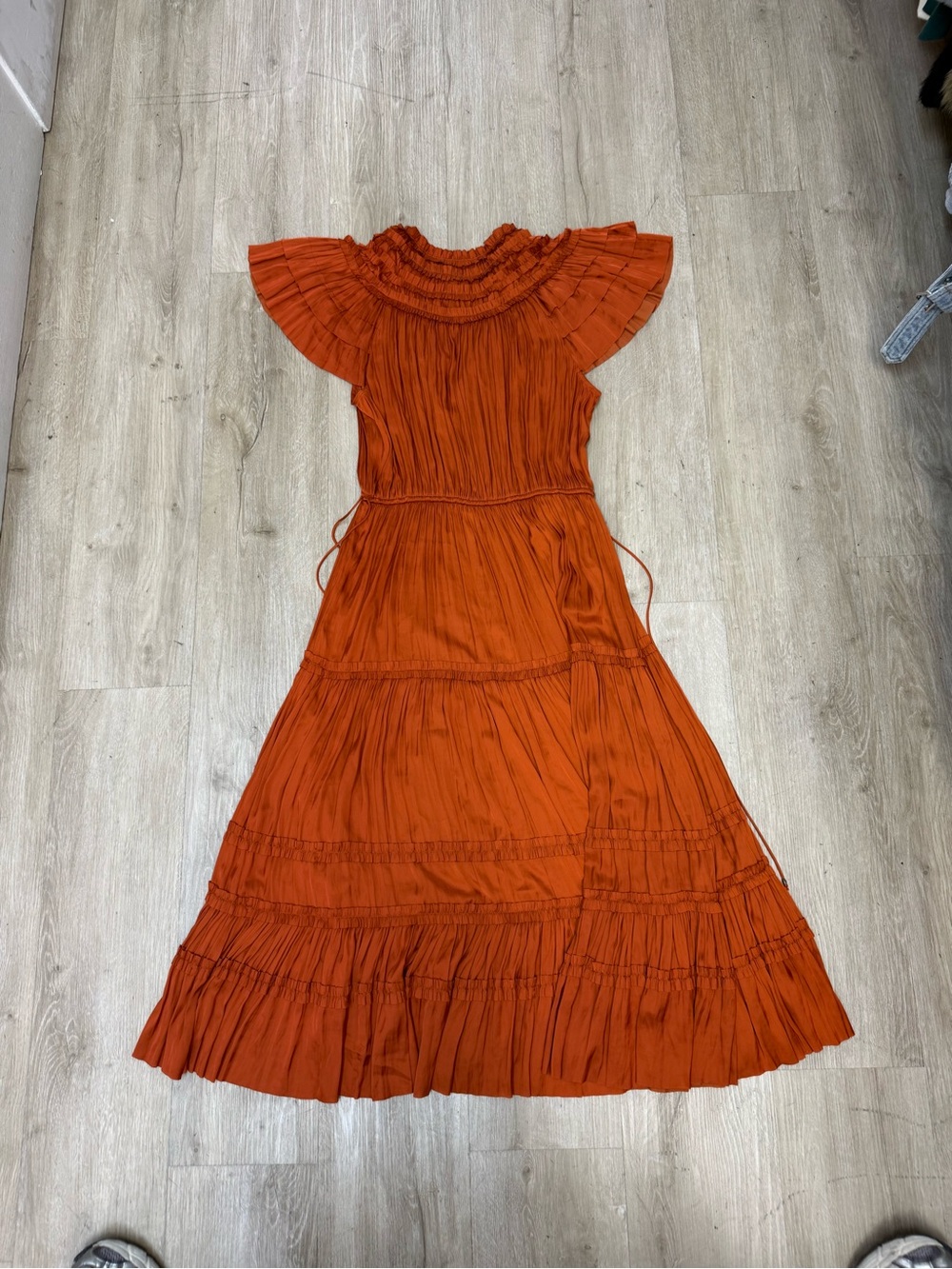 ULLA JOHNSON Isadora Midi Dress Sz 10 - Picture 2 of 4